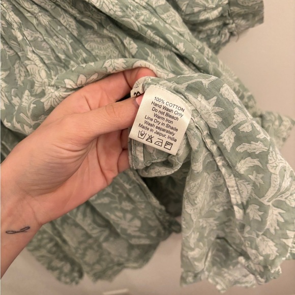 Daughters of India Kyra Mini Dress in Jade SOLD OUT ONLINE - Picture 5 of 6